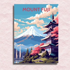 Mount Fuji Poster Canvas - Paint by numbers