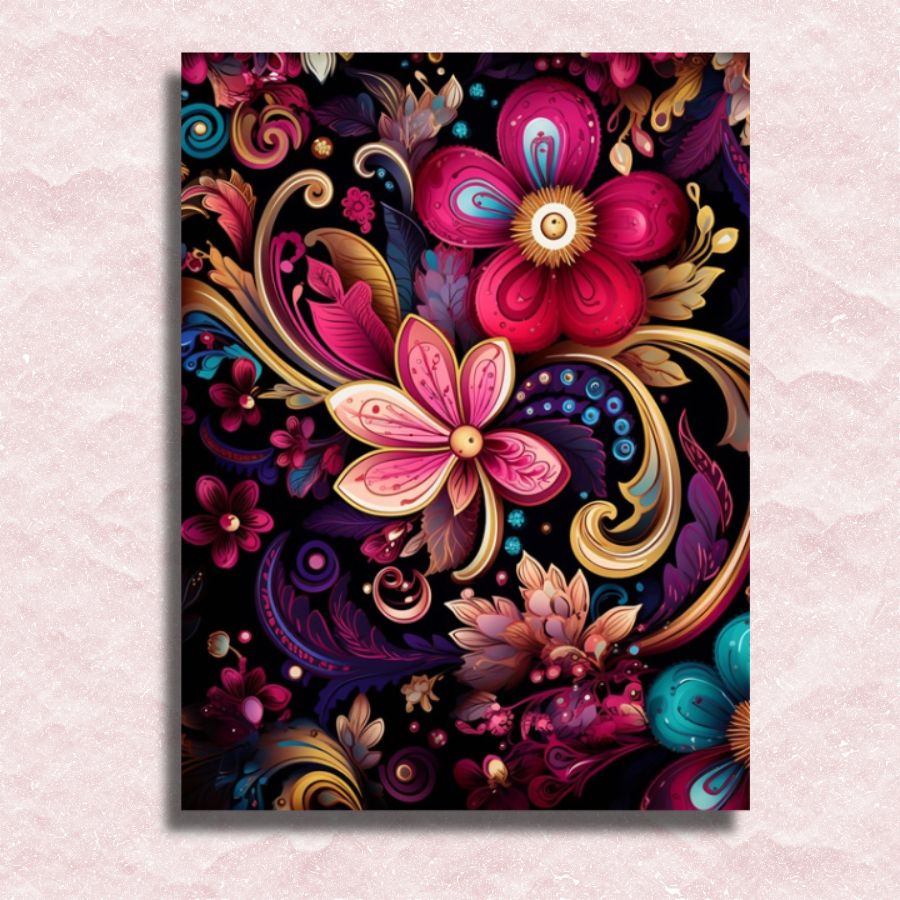 My Fantasy of Flowers Canvas - Painting by numbers shop