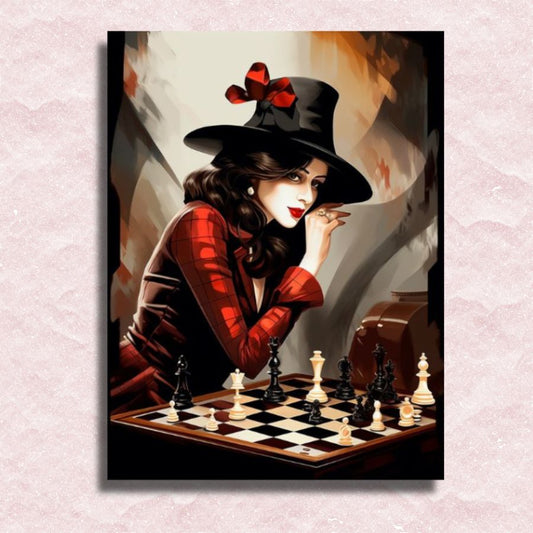 Mysterious Lady Canvas - Painting by numbers shop
