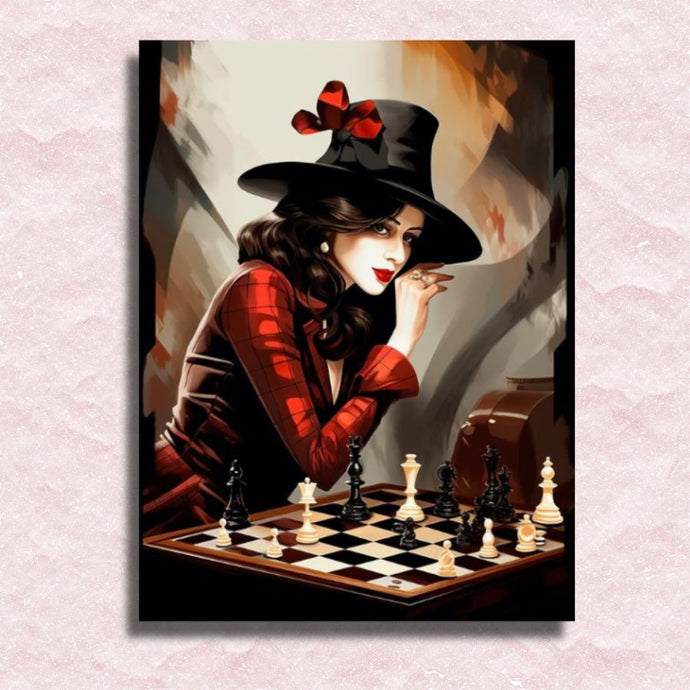 Mysterious Lady Canvas - Painting by numbers shop