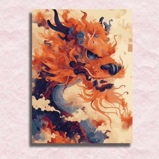 Mystic Dragon Blaze Canvas - Painting by numbers shop