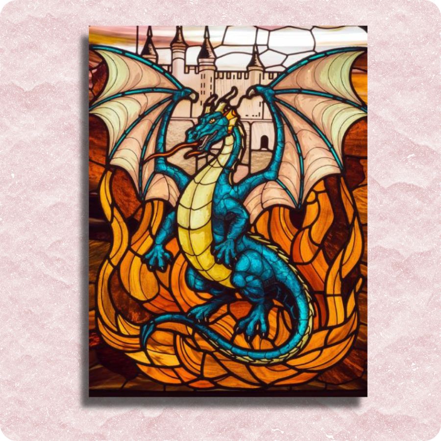 Mystic Dragon Blaze Canvas - Paint by numbers