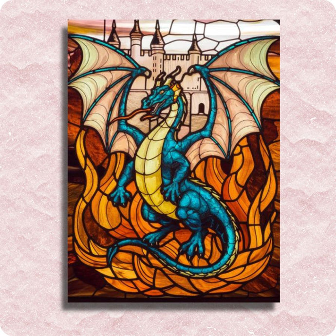 Mystic Dragon Blaze Canvas - Paint by numbers