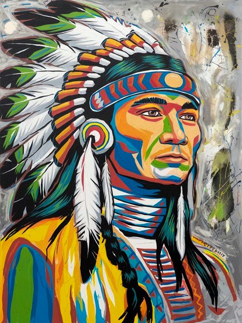 Native American - Paint by numbers