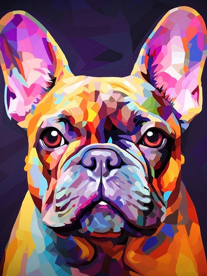 Französische Bulldogge - Malen-nach-Zahlen-Shop