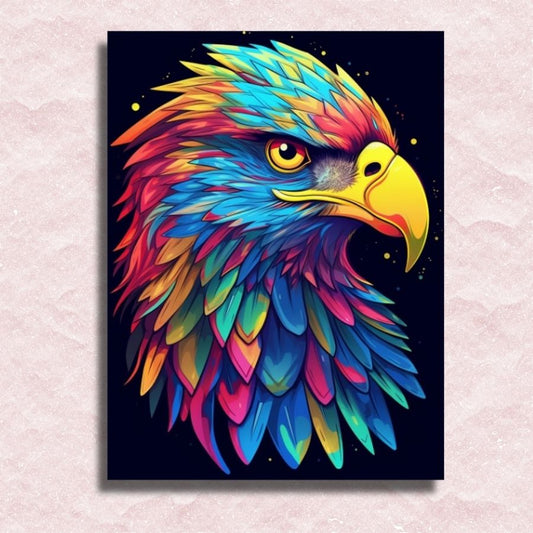 Neon Eagle Canvas - Paint by numbers