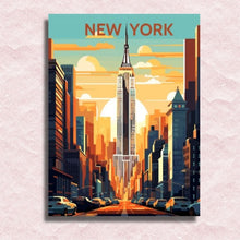 Laden Sie das Bild in den Galerie-Viewer, New York Poster Canvas – Malen-nach-Zahlen-Shop