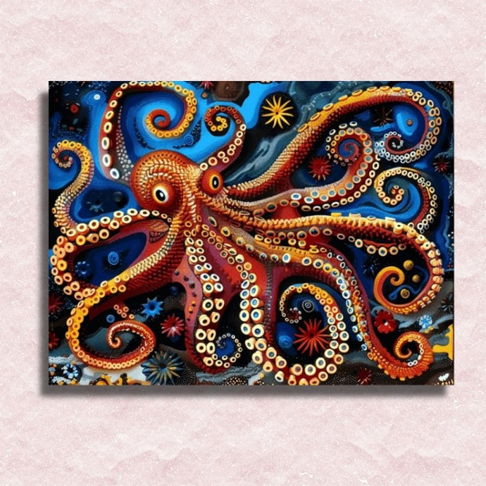 Octopus in Sea Canvas - Painting by numbers shop