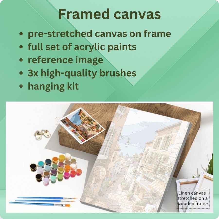 Painting by numbers shop - product package