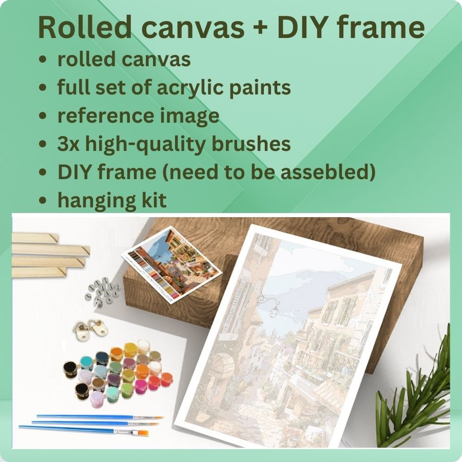 Painting by numbers shop - rolled canvas (no-frame)