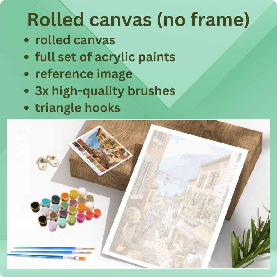 Painting by numbers shop - rolled canvas (no-frame)