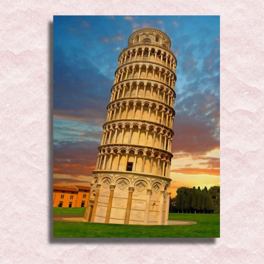 Pisa-Turm-Leinwand - Malen-nach-Zahlen-Shop