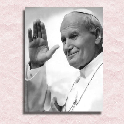 Paus St. Johannes Paulus II Canvas - Schilderij op nummerwinkel