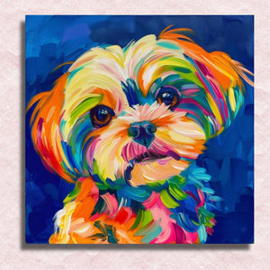 Puppy Canvas - Paint by numbers