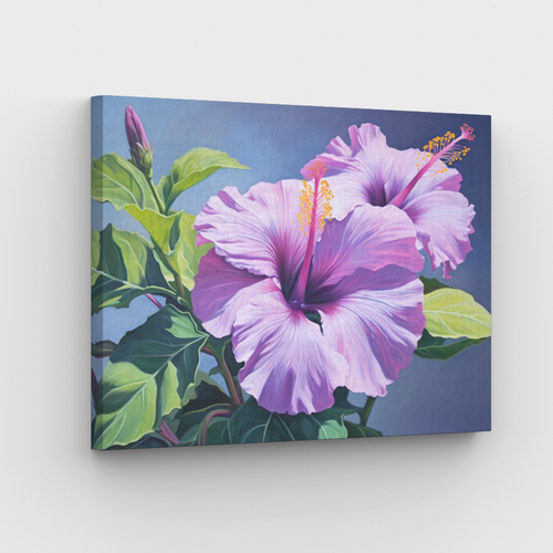 Purple Hibiscus Canvas- Painting by numbers shop