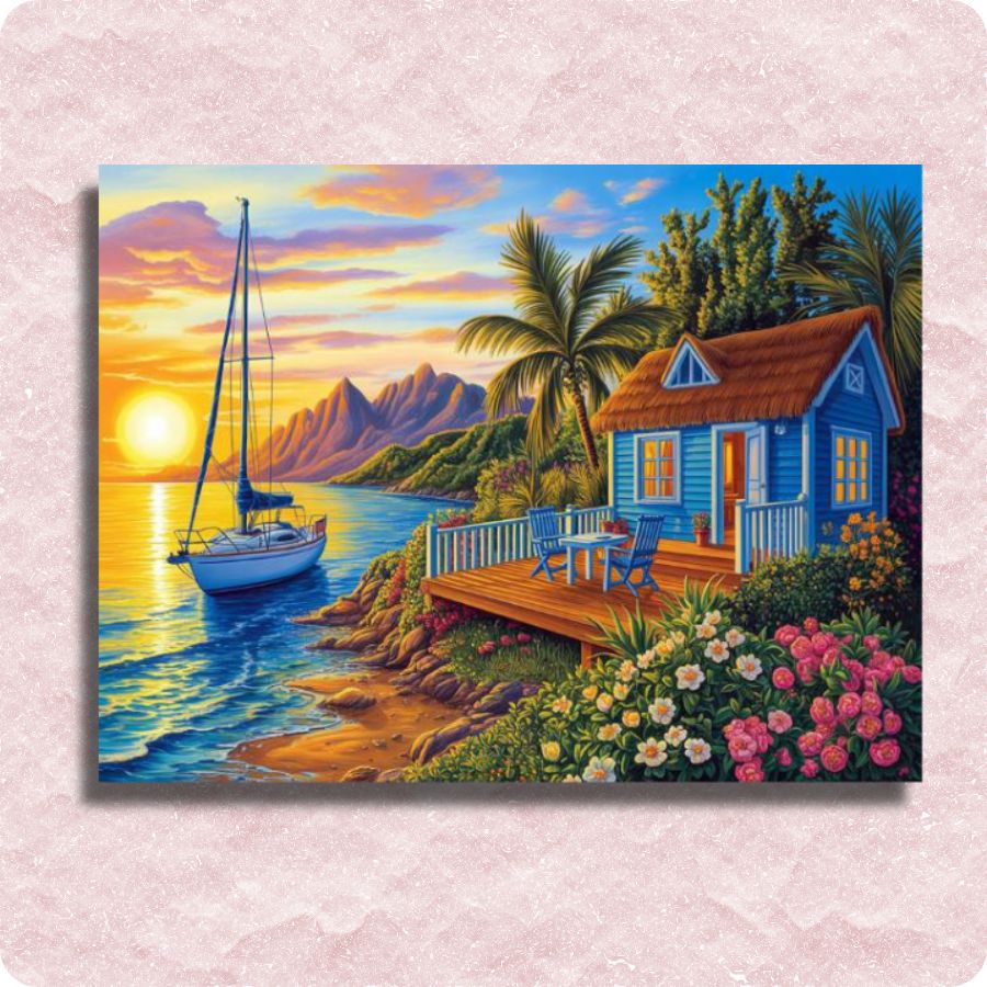 Quiet Seaside Canvas - Paint by numbers