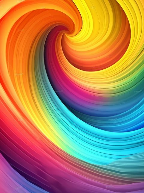 Rainbow Swirl - Painting by numbers shop