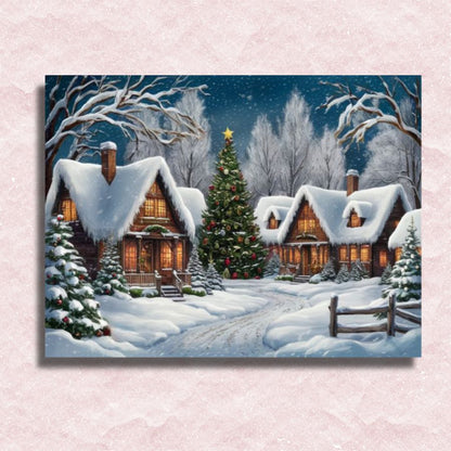 Romantic Christmas Canvas - Paint by numbers