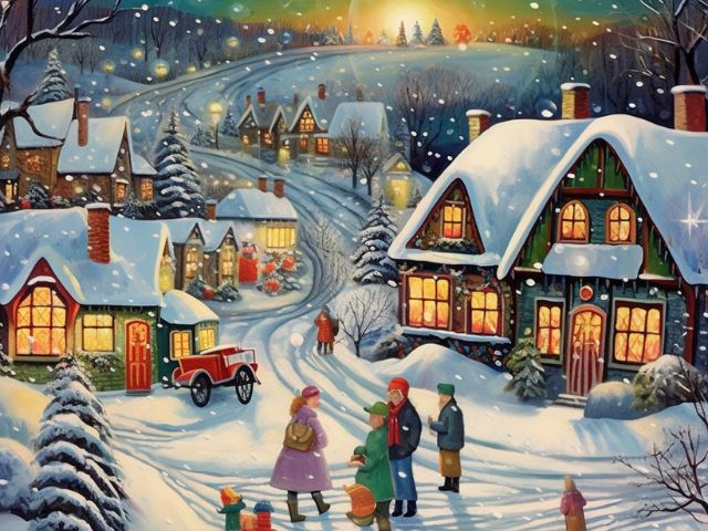 Romantic Christmas Paint by Numbers
