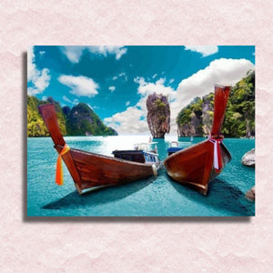 Sailboats Canvas - Painting by numbers shop