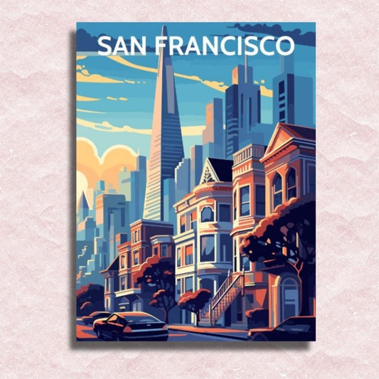 San Francisco Poster Leinwand – Malen-nach-Zahlen-Shop
