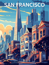 Load image into Gallery viewer, San Francisco Poster - Painting by numbers shop