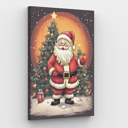 Weihnachtsmann Beste Weihnachtsleinwand - Malen-nach-Zahlen-Shop