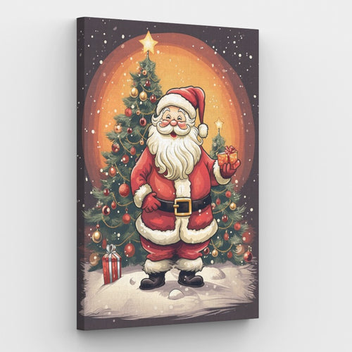 Santa Claus Best Christmas - Diamond Art Canvas