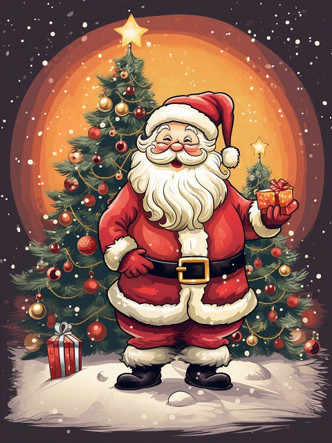 Santa Claus Best Christmas - Malen-nach-Zahlen-Shop