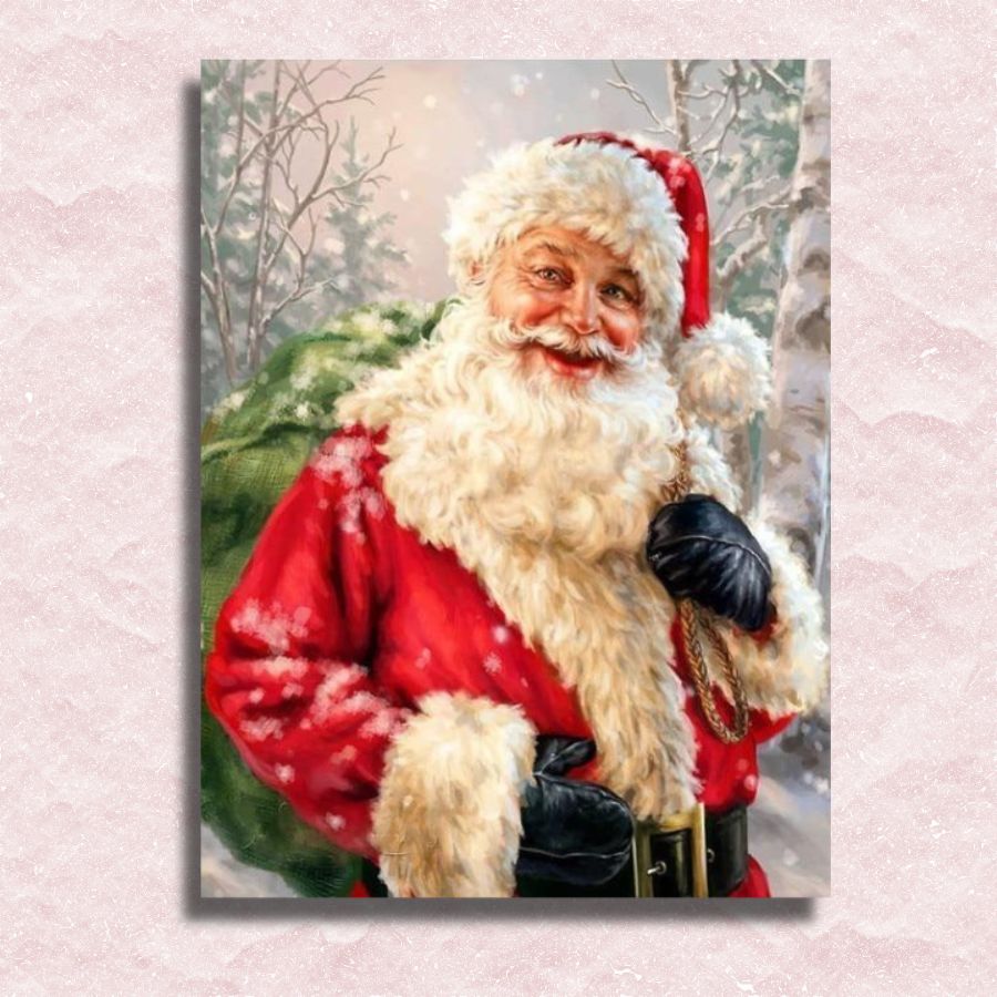 Kerstman Canvas - Verf op nummer