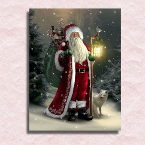 Santa Claus Comes Again Canvas - Painting by numbers shop