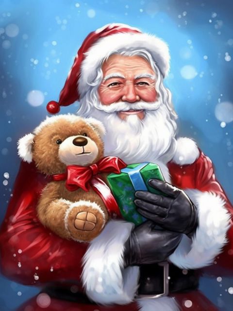 Santa Claus is Happy - Paint by numbers