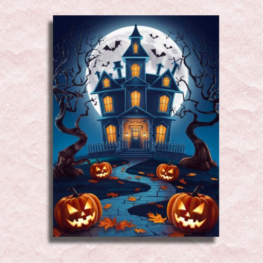 Scary House Canvas - Paint by numbers