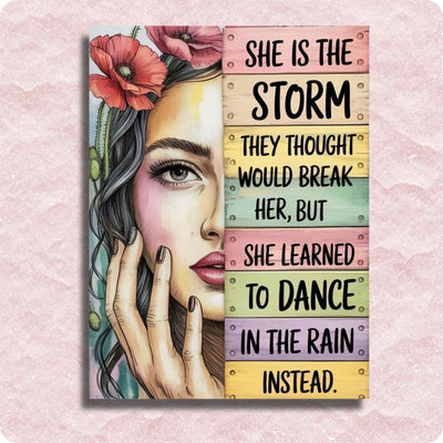 She is the Storm Canvas - Paint by numbers