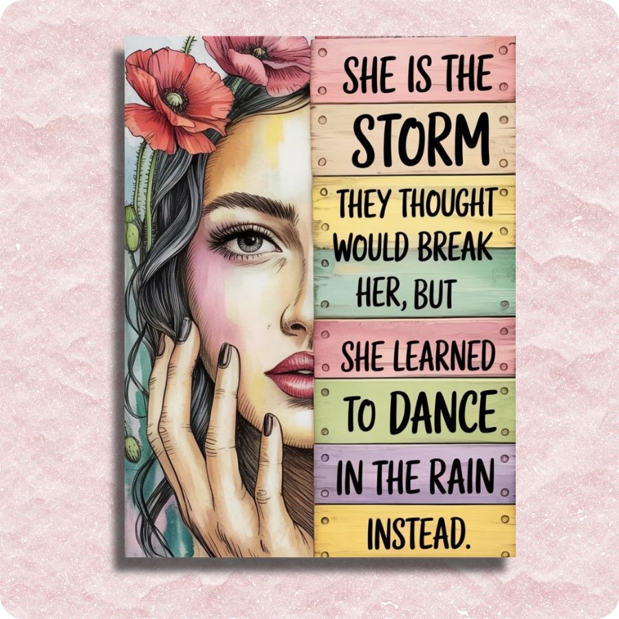 She is the Storm Canvas - Paint by numbers