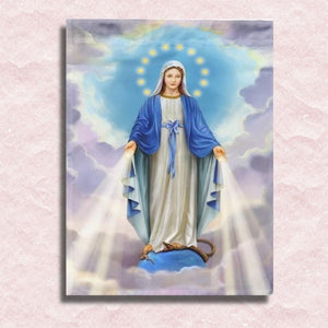 St. Mary the Virgin Canvas - Schilderij op nummerwinkel