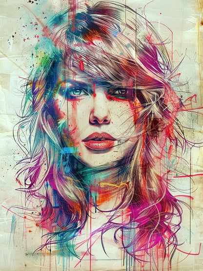 Taylor Swift - Schilderen op nummerwinkel