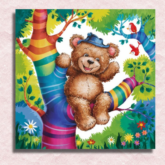 Teddybeer Canvas - Schilderen op nummer winkel