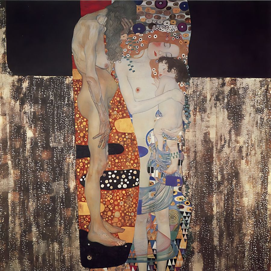 Gustav Klimt - The Three Ages of Woman - Paint by numbers