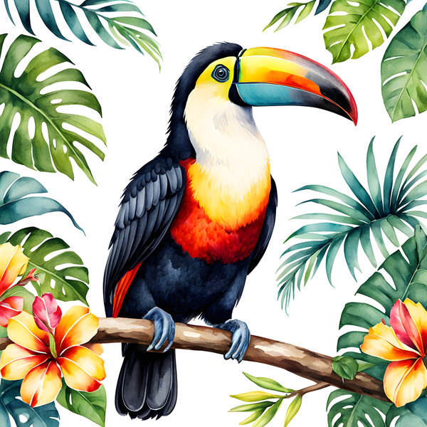 Toucan Bird - Paint by numbers