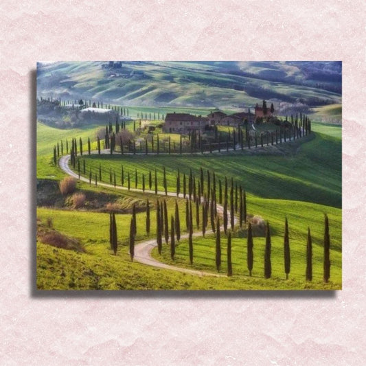 Tuscany Landscape Canvas - Painting by numbers shop