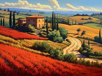 Tuscany Countryside - Painting by numbers shop
