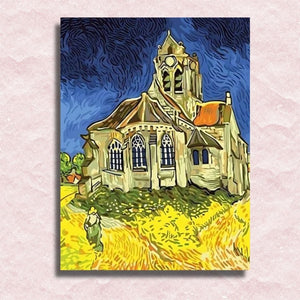 Die Kirche in Auvers – Van-Gogh-Leinwand – Malen-nach-Zahlen-Shop