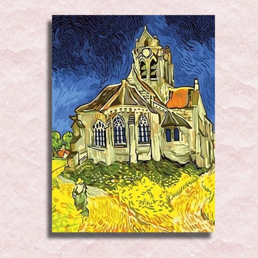 De kerk in Auvers - Van Gogh Canvas - Schilderij op nummerwinkel
