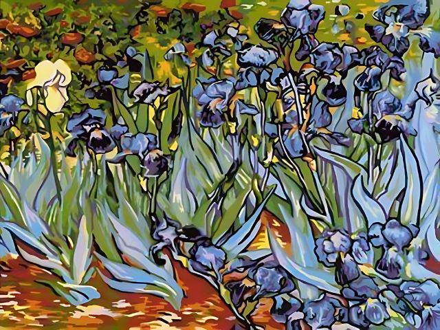 Schwertlilien - Van Gogh - Malen-nach-Zahlen-Shop