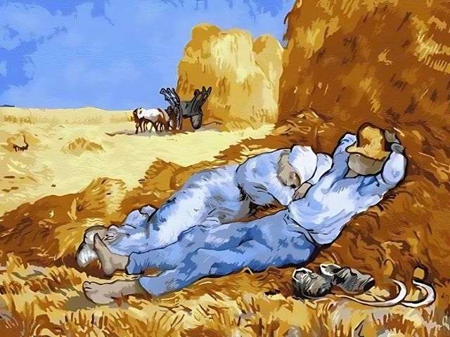 Van Gogh - Noon Rest from Work - Painting by numbers shop