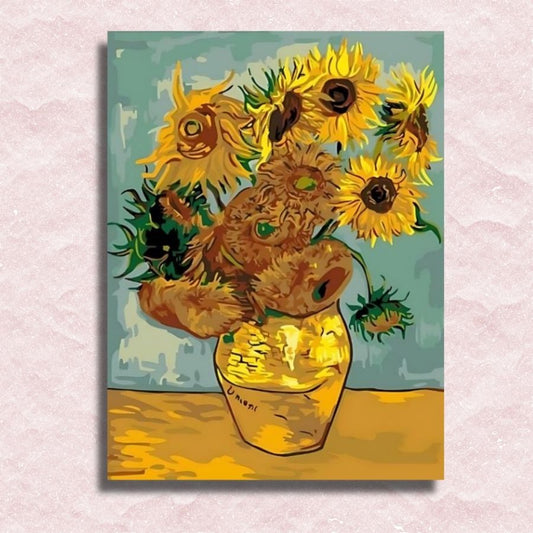 Van Gogh - Zonnebloemen Canvas - Schilderij op nummer winkel