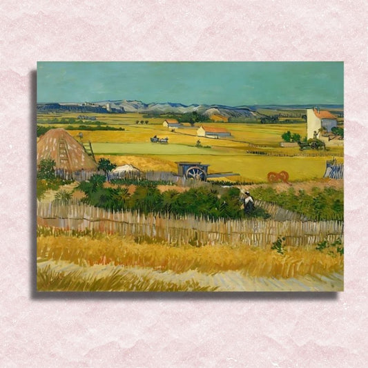 Van Gogh - De Oogst Canvas - Schilderij op nummer winkel