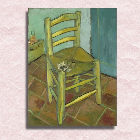 Van Gogh - Vincents stoel Canvas - Schilderij op nummer winkel