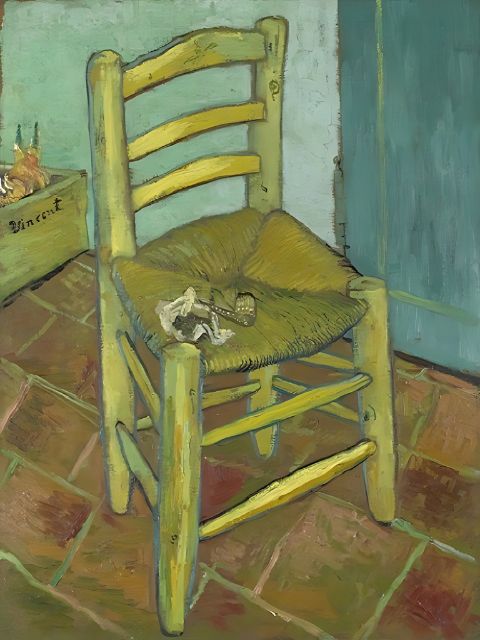 Van Gogh - Vincent's stoel - Schilderij op nummer winkel